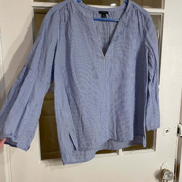 Navy striped blouse - Picture 2 of 2